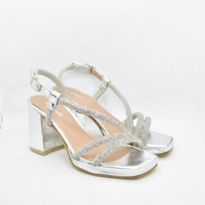 SANDALIA 3 TIRAS STRASS