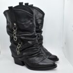 BOTA ARRUGADA CON ARGOLLAS
