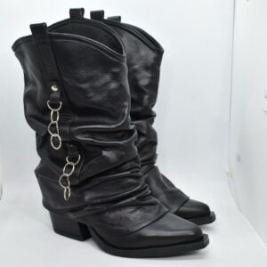 BOTA ARRUGADA CON ARGOLLAS