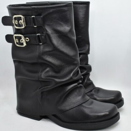 BOTA CAÑA VOLCADA ARRUGADA