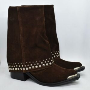 BOTA CAÑA VOLCADA CON TACHAS
